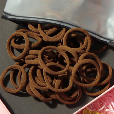 150 БР./Опаковка Памучни еластични вратовръзки за коса за жени Конска опашка Меки ленти за коса Модни аксесоари за коса 4,5 СМ унисекс ресници за коса