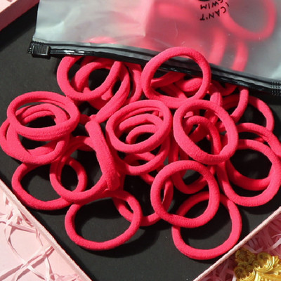 150 БР./Опаковка Памучни еластични вратовръзки за коса за жени Конска опашка Меки ленти за коса Модни аксесоари за коса 4,5 СМ унисекс ресници за коса