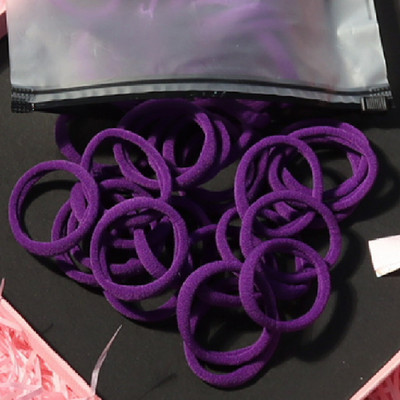 150 БР./Опаковка Памучни еластични вратовръзки за коса за жени Конска опашка Меки ленти за коса Модни аксесоари за коса 4,5 СМ унисекс ресници за коса