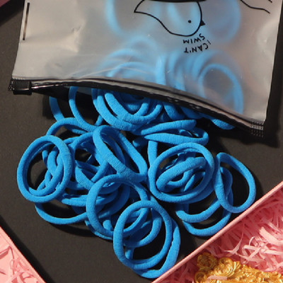 150 БР./Опаковка Памучни еластични вратовръзки за коса за жени Конска опашка Меки ленти за коса Модни аксесоари за коса 4,5 СМ унисекс ресници за коса