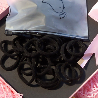 150 БР./Опаковка Памучни еластични вратовръзки за коса за жени Конска опашка Меки ленти за коса Модни аксесоари за коса 4,5 СМ унисекс ресници за коса