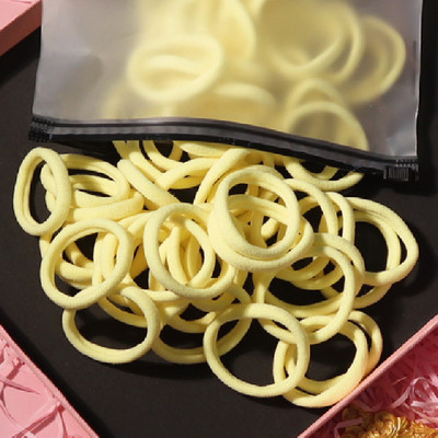 150 БР./Опаковка Памучни еластични вратовръзки за коса за жени Конска опашка Меки ленти за коса Модни аксесоари за коса 4,5 СМ унисекс ресници за коса