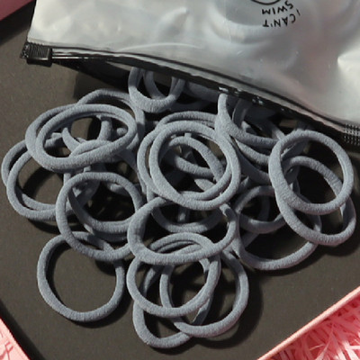 150 БР./Опаковка Памучни еластични вратовръзки за коса за жени Конска опашка Меки ленти за коса Модни аксесоари за коса 4,5 СМ унисекс ресници за коса