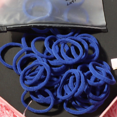 150 БР./Опаковка Памучни еластични вратовръзки за коса за жени Конска опашка Меки ленти за коса Модни аксесоари за коса 4,5 СМ унисекс ресници за коса