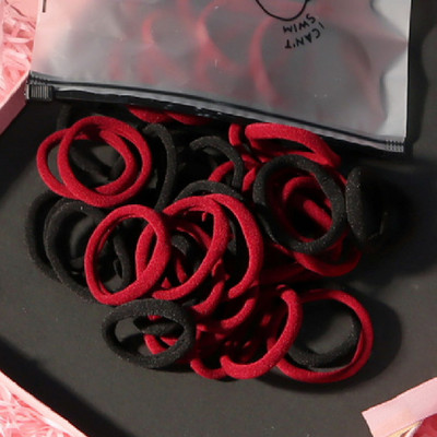 150 БР./Опаковка Памучни еластични вратовръзки за коса за жени Конска опашка Меки ленти за коса Модни аксесоари за коса 4,5 СМ унисекс ресници за коса