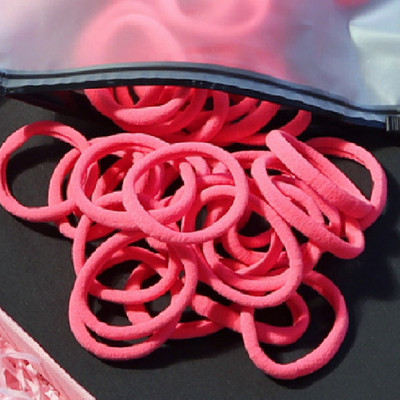 150 БР./Опаковка Памучни еластични вратовръзки за коса за жени Конска опашка Меки ленти за коса Модни аксесоари за коса 4,5 СМ унисекс ресници за коса