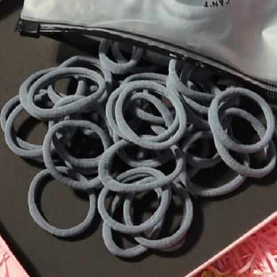 150 БР./Опаковка Памучни еластични вратовръзки за коса за жени Конска опашка Меки ленти за коса Модни аксесоари за коса 4,5 СМ унисекс ресници за коса