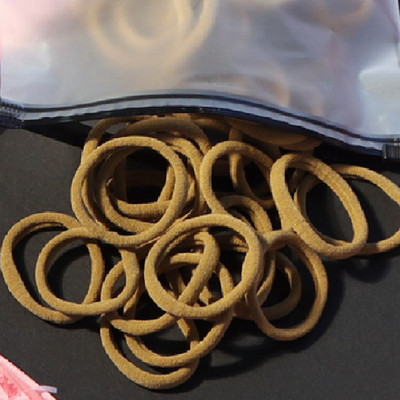 150 БР./Опаковка Памучни еластични вратовръзки за коса за жени Конска опашка Меки ленти за коса Модни аксесоари за коса 4,5 СМ унисекс ресници за коса