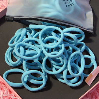 150 БР./Опаковка Памучни еластични вратовръзки за коса за жени Конска опашка Меки ленти за коса Модни аксесоари за коса 4,5 СМ унисекс ресници за коса