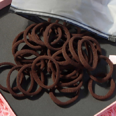 150 БР./Опаковка Памучни еластични вратовръзки за коса за жени Конска опашка Меки ленти за коса Модни аксесоари за коса 4,5 СМ унисекс ресници за коса