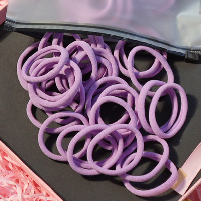 150 БР./Опаковка Памучни еластични вратовръзки за коса за жени Конска опашка Меки ленти за коса Модни аксесоари за коса 4,5 СМ унисекс ресници за коса