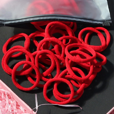 150 БР./Опаковка Памучни еластични вратовръзки за коса за жени Конска опашка Меки ленти за коса Модни аксесоари за коса 4,5 СМ унисекс ресници за коса