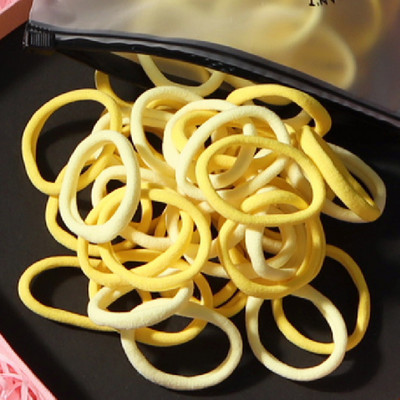 150 БР./Опаковка Памучни еластични вратовръзки за коса за жени Конска опашка Меки ленти за коса Модни аксесоари за коса 4,5 СМ унисекс ресници за коса