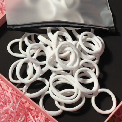 150 БР./Опаковка Памучни еластични вратовръзки за коса за жени Конска опашка Меки ленти за коса Модни аксесоари за коса 4,5 СМ унисекс ресници за коса