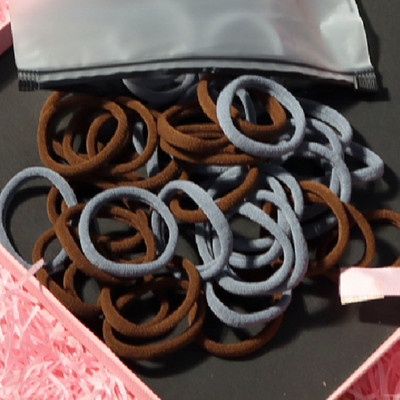 150 БР./Опаковка Памучни еластични вратовръзки за коса за жени Конска опашка Меки ленти за коса Модни аксесоари за коса 4,5 СМ унисекс ресници за коса