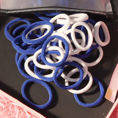 150 БР./Опаковка Памучни еластични вратовръзки за коса за жени Конска опашка Меки ленти за коса Модни аксесоари за коса 4,5 СМ унисекс ресници за коса