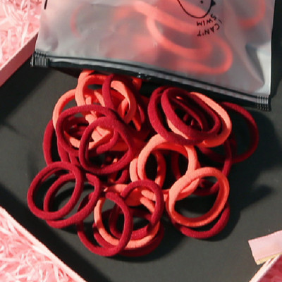 150 БР./Опаковка Памучни еластични вратовръзки за коса за жени Конска опашка Меки ленти за коса Модни аксесоари за коса 4,5 СМ унисекс ресници за коса