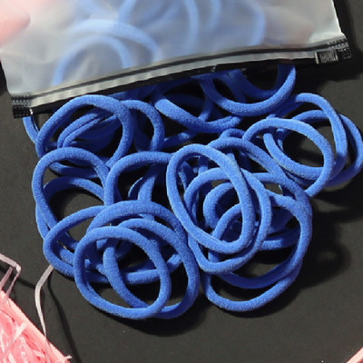 150 БР./Опаковка Памучни еластични вратовръзки за коса за жени Конска опашка Меки ленти за коса Модни аксесоари за коса 4,5 СМ унисекс ресници за коса