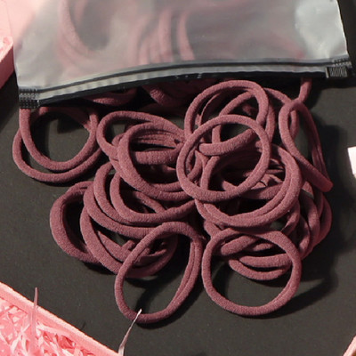 150 БР./Опаковка Памучни еластични вратовръзки за коса за жени Конска опашка Меки ленти за коса Модни аксесоари за коса 4,5 СМ унисекс ресници за коса