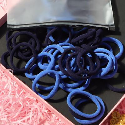 150 БР./Опаковка Памучни еластични вратовръзки за коса за жени Конска опашка Меки ленти за коса Модни аксесоари за коса 4,5 СМ унисекс ресници за коса