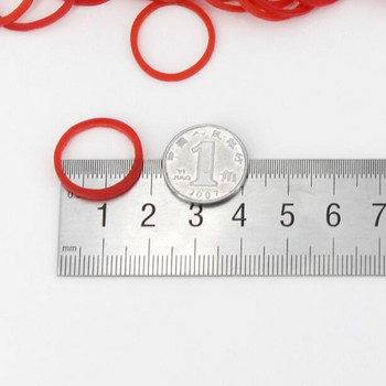 100Pcs Mini Rubber Bands Λαστιχένιο δαχτυλίδι γραφείου 16x1,4mm Μαλακές ελαστικές λωρίδες Βάση γραφικής ύλης Βρόχος για το σπίτι Σχολικά προμήθειες γραφείου