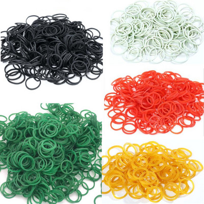 100Pcs Mini Rubber Bands Office Rubber Ring 16x1.4mm Soft Elastic Bands Stationery Holder Band Loop Home School Office Supplies
