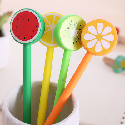 Креативна анимационна химикалка с плодове, офис консумативи, студентска награда, неутрална химикалка, подписна писалка