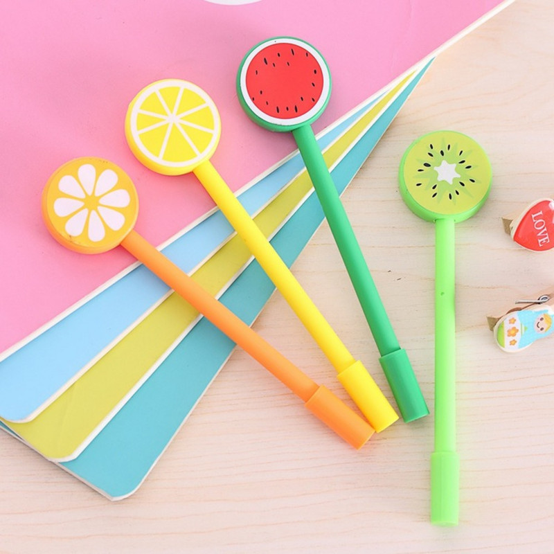 Креативна анимационна химикалка с плодове, офис консумативи, студентска награда, неутрална химикалка, подписна писалка