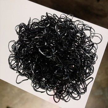 1000 τμχ/συσκευασία για κορίτσια Πολύχρωμα μικρά ελαστικά μιας χρήσης τσίχλα για αλογοουρά Κρατήστε Scrunchie μπάντες μαλλιών Μόδα αξεσουάρ μαλλιών