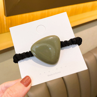 Елегантни панделки Scrunchies Модни дамски обикновени лъскави увивки за коса Дизайн на въже за корейски момичета Аксесоари за коса