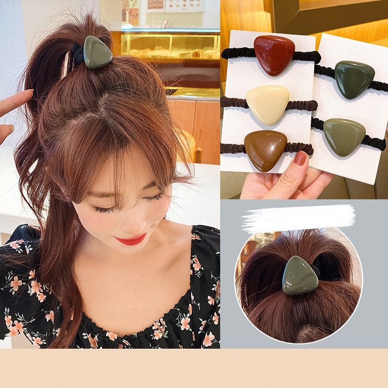 Елегантни панделки Scrunchies Модни дамски обикновени лъскави увивки за коса Дизайн на въже за корейски момичета Аксесоари за коса