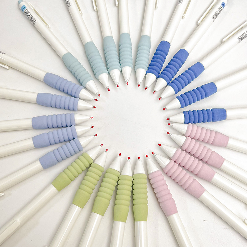 5 buc/set paie cu uscare rapidă stilou gel de presă reumplere stilou test de semnătură rechizite de scris pentru școală și birou Papetarie 0,5 mm cerneală neagră