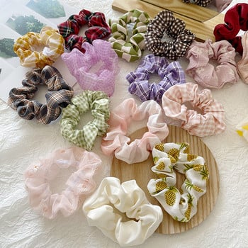 Γυναικεία Κορίτσια Silk Scrunchie Elastic Χειροποίητο πολύχρωμο κορδόνι με σχοινί Αλογοουρά Αξεσουάρ κεφαλής