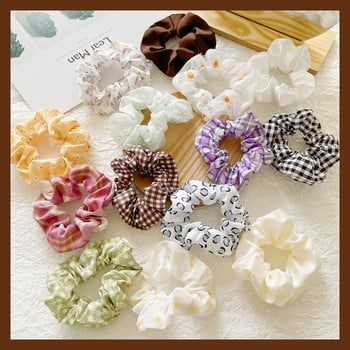 Γυναικεία Κορίτσια Silk Scrunchie Elastic Χειροποίητο πολύχρωμο κορδόνι με σχοινί Αλογοουρά Αξεσουάρ κεφαλής