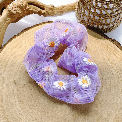 Γυναικεία Κορίτσια Silk Scrunchie Elastic Χειροποίητο πολύχρωμο κορδόνι με σχοινί Αλογοουρά Αξεσουάρ κεφαλής