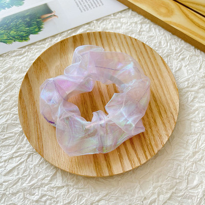 Γυναικεία Κορίτσια Silk Scrunchie Elastic Χειροποίητο πολύχρωμο κορδόνι με σχοινί Αλογοουρά Αξεσουάρ κεφαλής