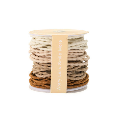 45 бр. Ластик за коса Момичета с черна ластик за коса Висока еластична гумена лента за жени Мъже Тънка вратовръзка за коса Аксесоари за коса Ластици за коса