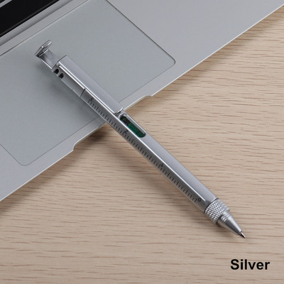 Baikingift Мултифункционална химикалка Отвертка Химикалка Стойка Стойка Метален подарък Инструмент Химикалки За Училищни офис канцеларски химикалки