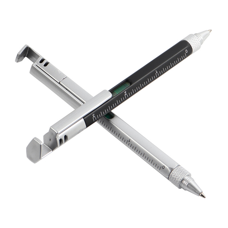 Baikingift Мултифункционална химикалка Отвертка Химикалка Стойка Стойка Метален подарък Инструмент Химикалки За Училищни офис канцеларски химикалки