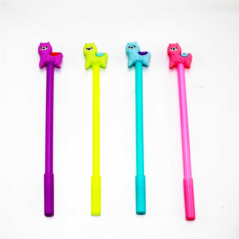 Творчески канцеларски материали Сладък Kawaii Алпака Гел Писалка Ученически консумативи Писалка за пълнене на писалка Офис за училище 2021