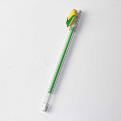 Δημιουργικό Cartoon Kawaii Μικρό, φρέσκο, διαφανές λαχανικό τζελ στυλό Ανταλλακτικό Σχολικό Γραφείο Γραφικό Δώρο Γραπτό