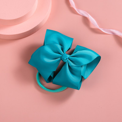 Връзки за коса за новородени за деца Шапки Еластични ленти за коса с панделка за бебета и момичета Панделки Тюрбан с бантик Аксесоари за новородени