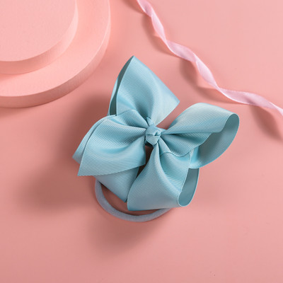 Връзки за коса за новородени за деца Шапки Еластични ленти за коса с панделка за бебета и момичета Панделки Тюрбан с бантик Аксесоари за новородени