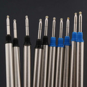 10 бр. пълнител със синьо и черно мастило с добро качество за пълнители за ролкови химикалки