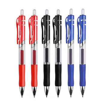 Комплект прибиращи се гел химикалки с черно/червено/синьо мастило Химикалка за писане 0,5 мм пълнители Офис аксесоари Ученически пособия Канцеларски материали
