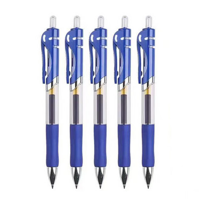 Комплект прибиращи се гел химикалки с черно/червено/синьо мастило Химикалка за писане 0,5 мм пълнители Офис аксесоари Ученически пособия Канцеларски материали