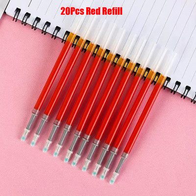 Комплект прибиращи се гел химикалки с черно/червено/синьо мастило Химикалка за писане 0,5 мм пълнители Офис аксесоари Ученически пособия Канцеларски материали