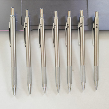 0,3 0,5 0,7 0,9 1,3 2,0 3,0 мм Механичен молив Изцяло метален Автоматичен молив за рисуване на изкуство с изводи Офис Училищни принадлежности