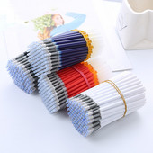 0,5 χιλιοστά 20 τμχ/σετ Press Gel Pen Bullet Refill Ράβδοι υπογραφής γραφείου Κόκκινο μπλε μαύρο μελάνι Σχολικά είδη γραφικής γραφής