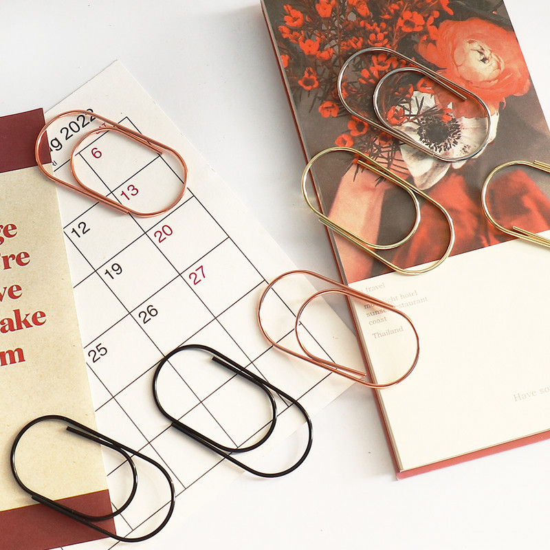 TUTU tvornička ponuda 25kom/15kom 50x25mm velike spajalice za papir 4 boje dostupne velike široke spajalice za papir na promociji